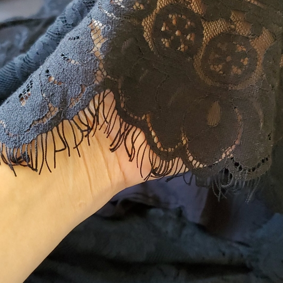 Free people black lace dress sz 6 - Picture 5 of 15